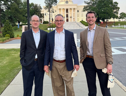 The Fulmer team visits the Alabama Capitol.